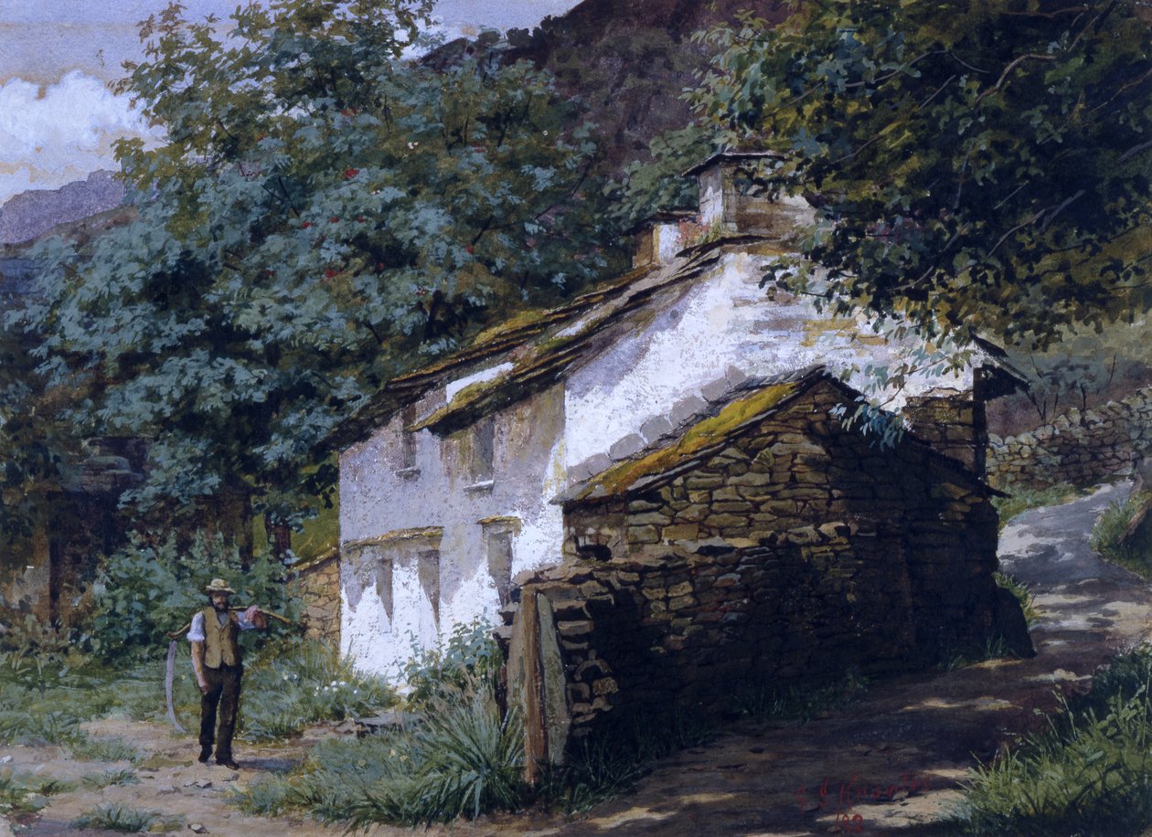 Easedale Cottage ، 1882 بواسطة جورج شيريدان نولز