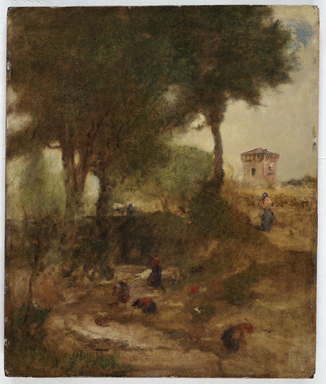 رسم ليوم الغسيل بالقرب من بيروجيا ، 1873 بواسطة جورج إينيس