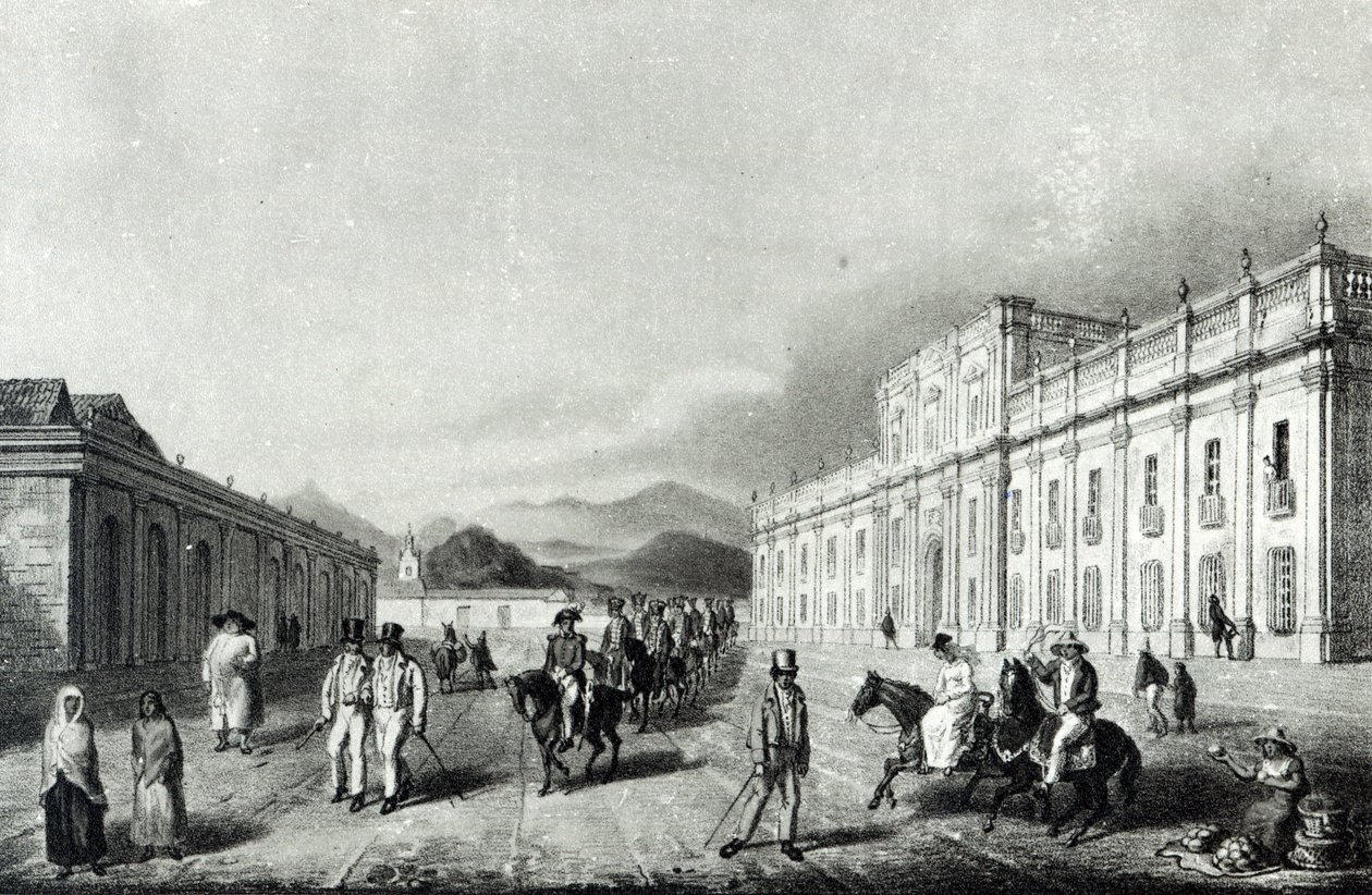 نعناع سانتياغو ، من "رحلات إلى تشيلي عبر جبال الأنديز في عامي 1820 و 1821" بواسطة جورج سنر شارب