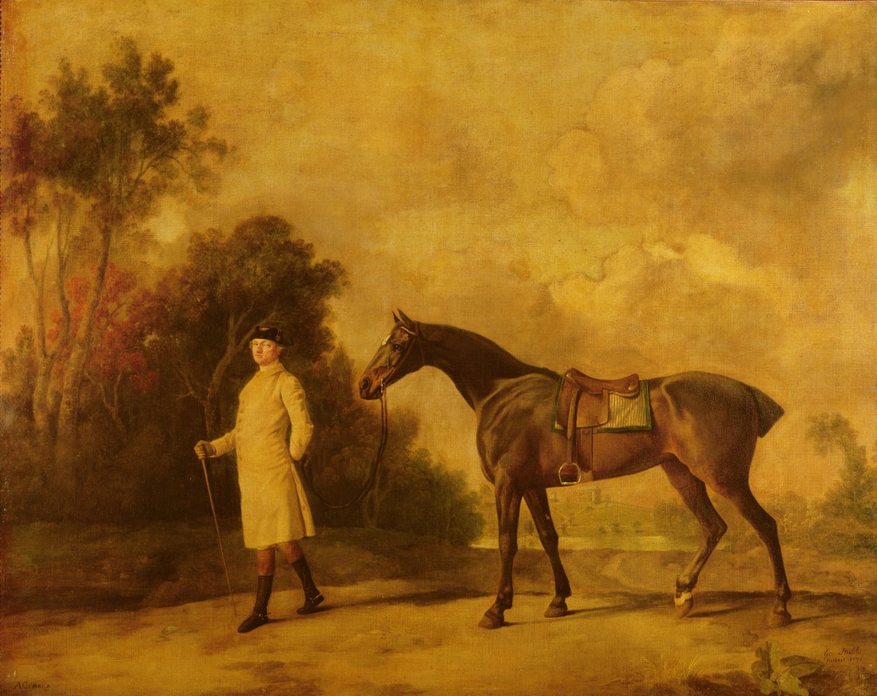 أشيتون ، أول Viscount Curzon ، وفرسه ماريا ، 1771 بواسطة جورج ستابس