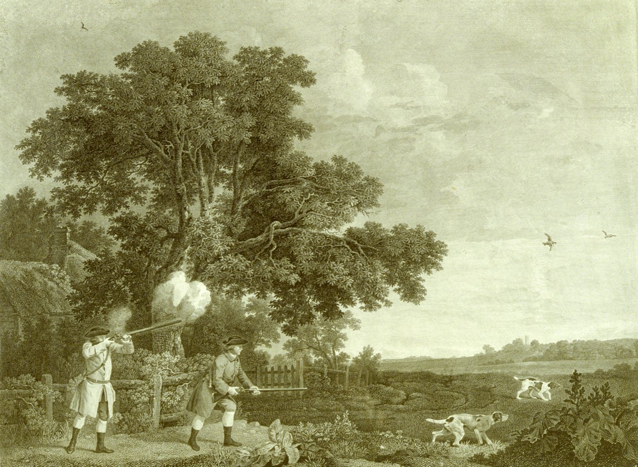 Two Gentlemen Shooting, Plate 3 (engraving) بواسطة جورج (بعد) ستابس