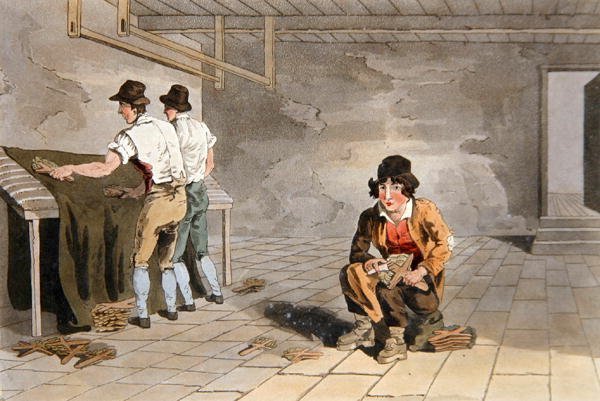 فتى بريمر ، من "زي يوركشاير" نقش بواسطة روبرت هافيل (1769-1832) 1814 (ليثو ملون) بواسطة جورج (بعد) ووكر