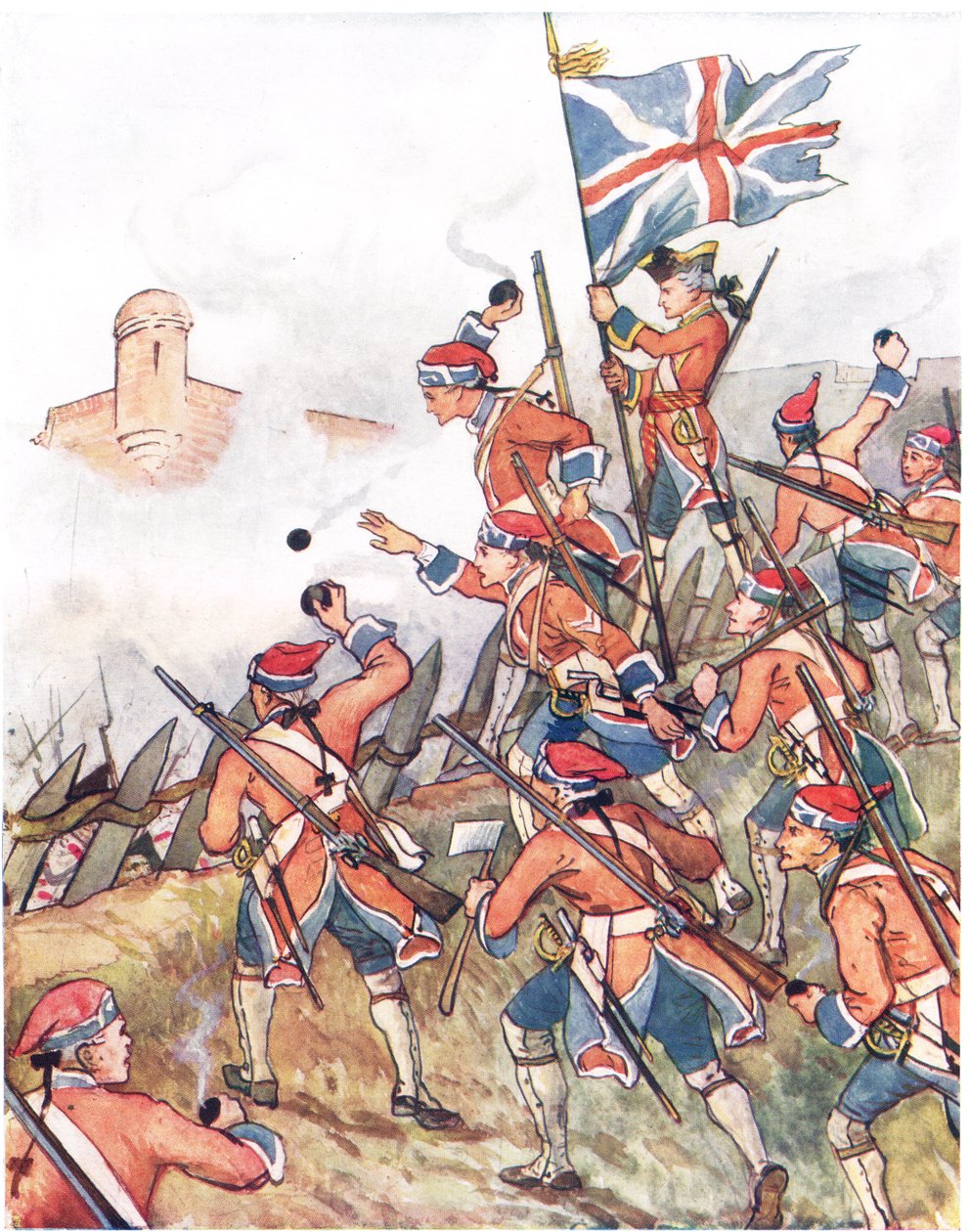 The Grenadiers British، Illustration from &39;A Picture Song Book&39;، 1910 بواسطة جورج ، إيرل التاسع من كارلايل هوارد