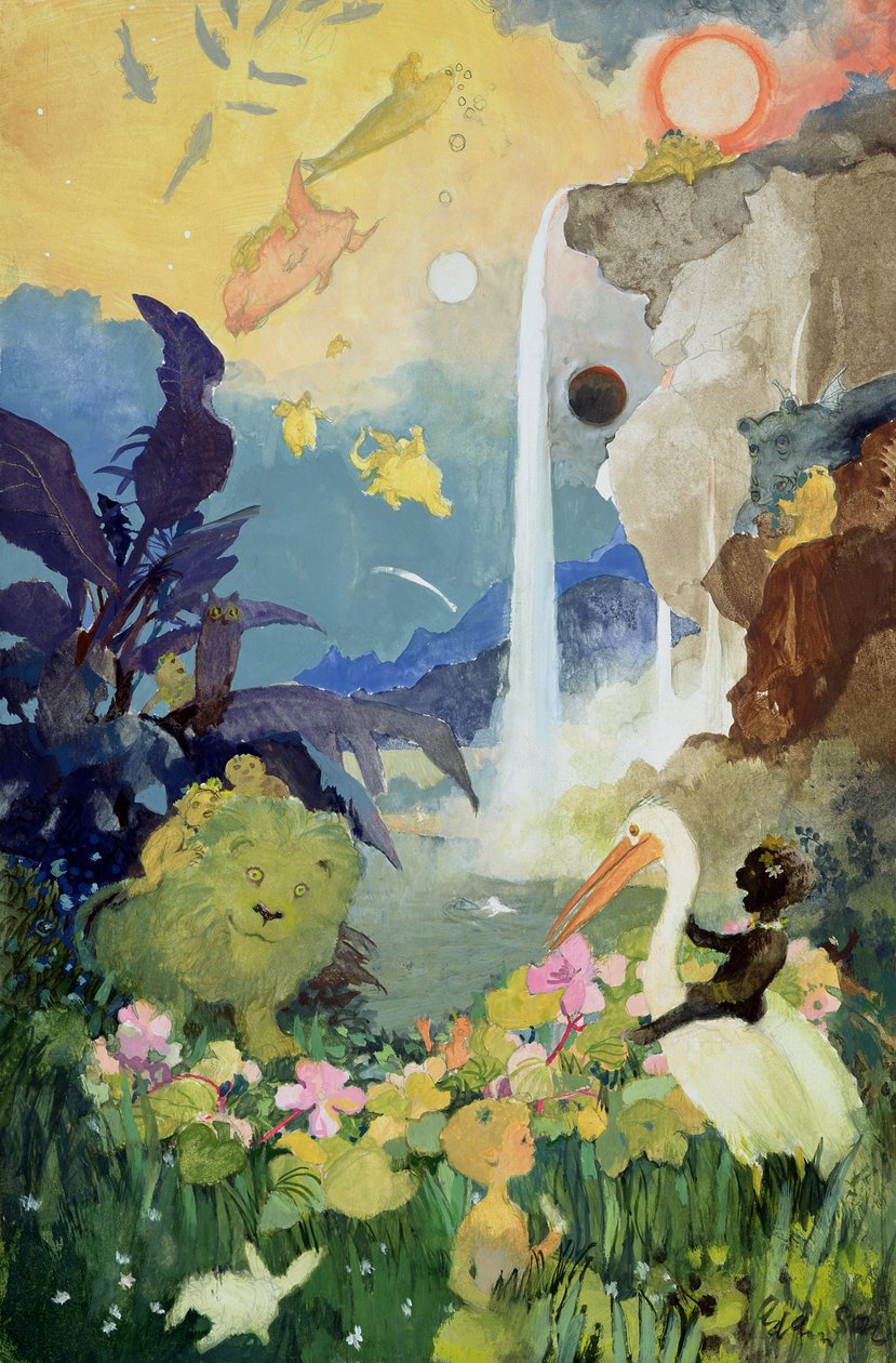 Fantasy Nature Scene (الغواش على متن الطائرة) بواسطة جورج آدمسون