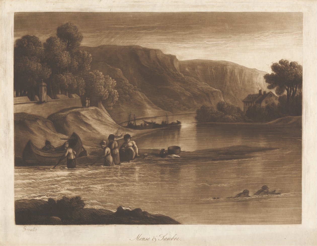 Meuse و Sambre ، من بوابة Sambre بواسطة جورج أرنالد