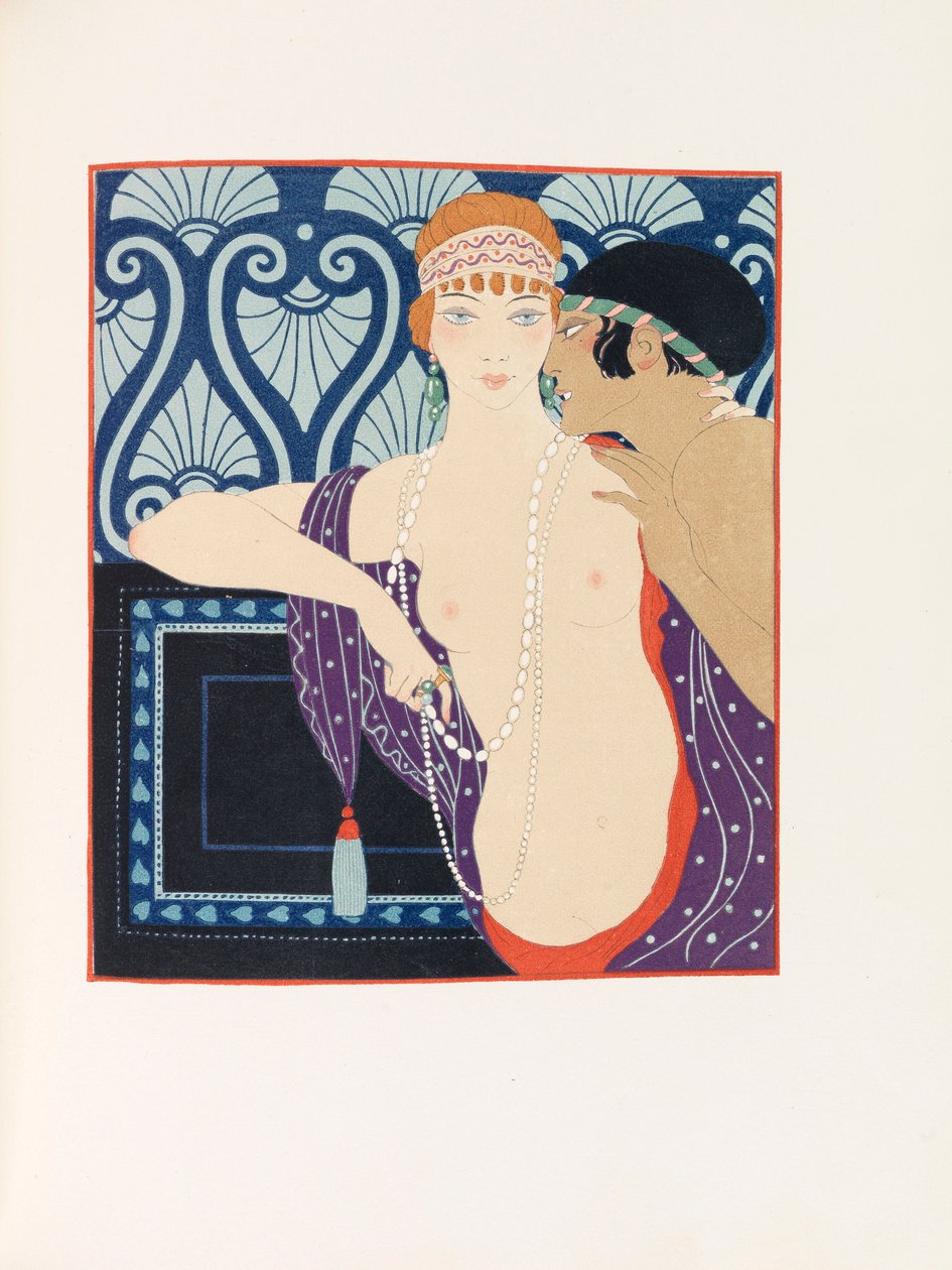 رسم توضيحي لـ Les Chansons de Bilitis The Songs of Bilitis بقلم بيير لويس ، 1922. بواسطة جورج حلاق