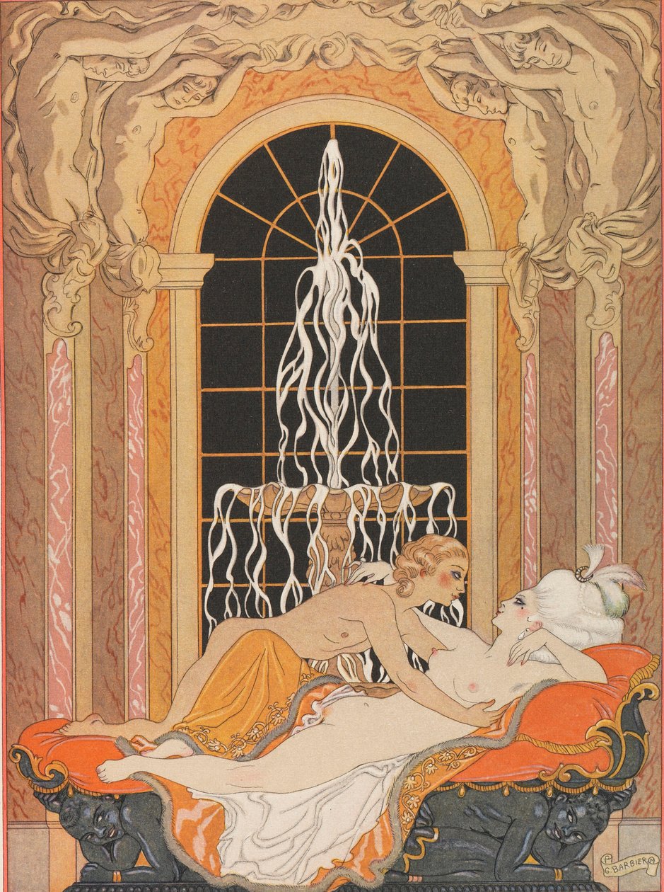رسم توضيحي للرواية الرسولية "العلاقات الخطيرة" العلاقات الخطيرة ، 1934. بواسطة جورج حلاق