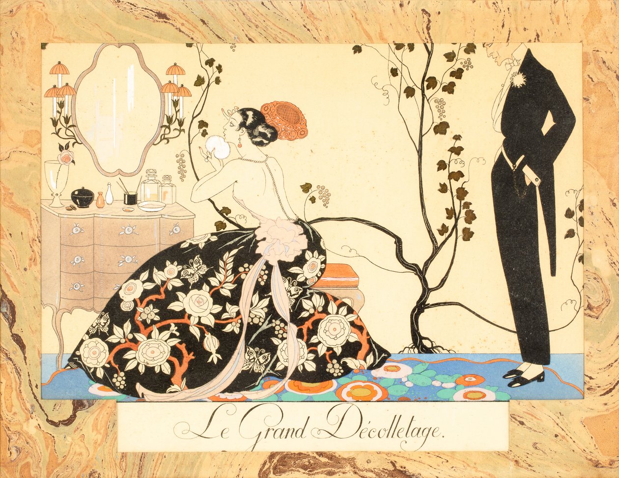 Le Grand Décolletage ، من Le Bonheur du Jour أو Les Graces à la Mode ، 1924. بواسطة جورج حلاق