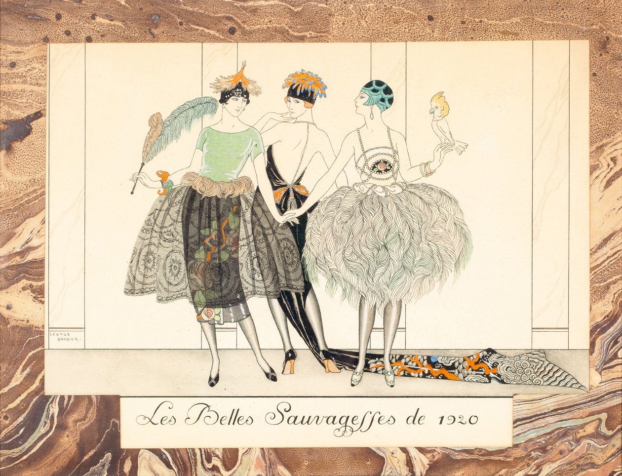 The Beautiful Sauvageffes لعام 1920 ، من Le Bonheur du Jour أو Les Graces à la Mode ، 1924. بواسطة جورج حلاق