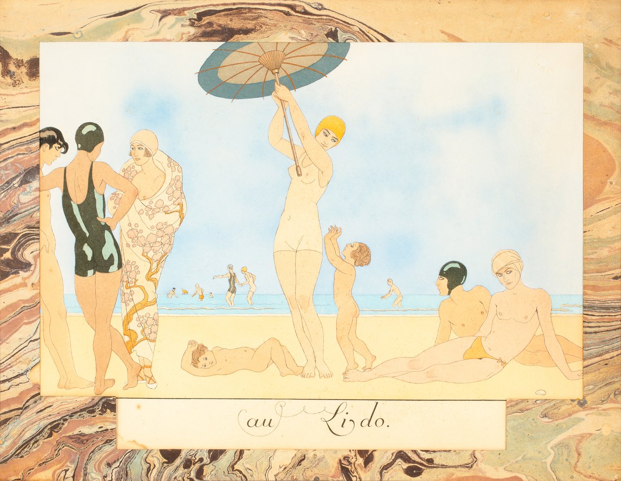 On the Lido ، من Le Bonheur du Jour أو Les Graces à la Mode ، 1924. بواسطة جورج حلاق