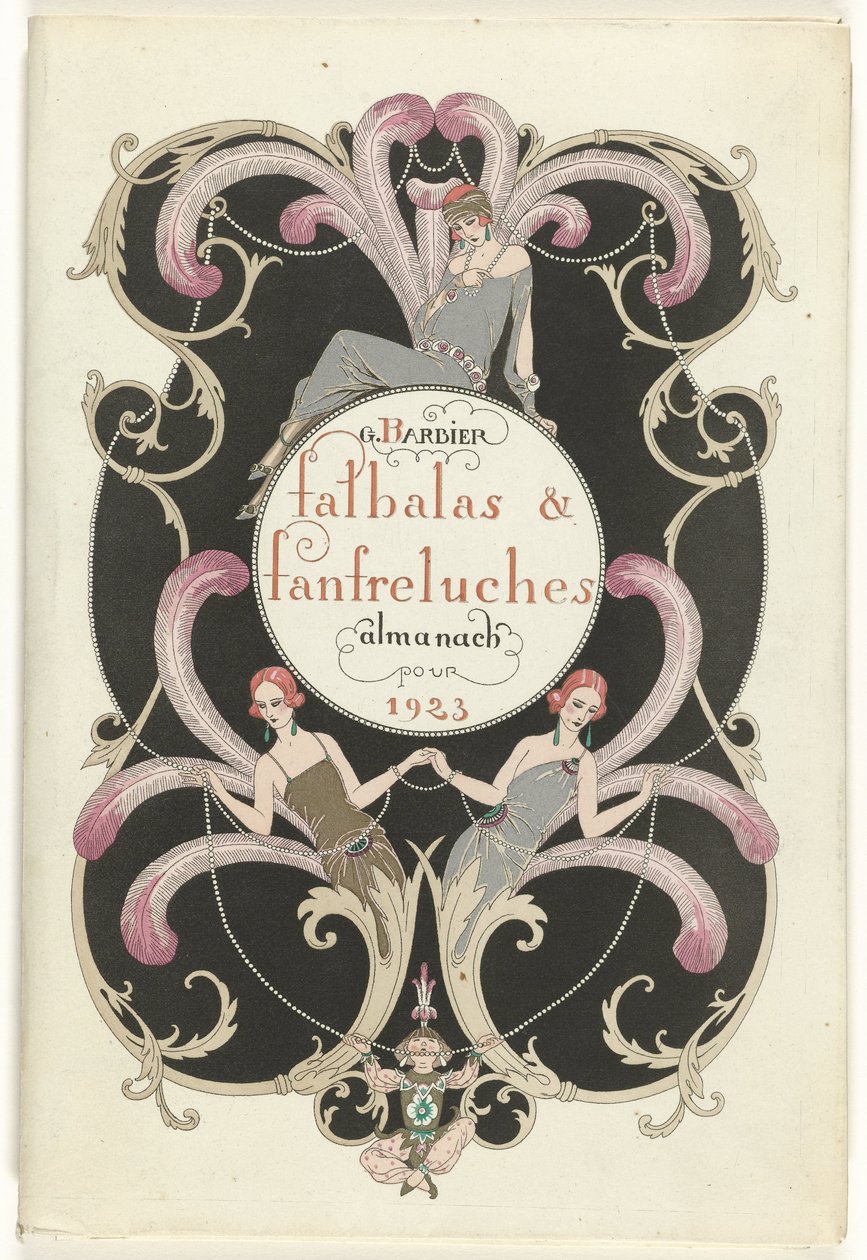 مجلة الموضة الفاتنة Falbalas و Fanfreluches ، تقويم أوضاع الحاضر والماضي والمستقبل لعام 1923 ، السنة الثانية بواسطة جورج حلاق