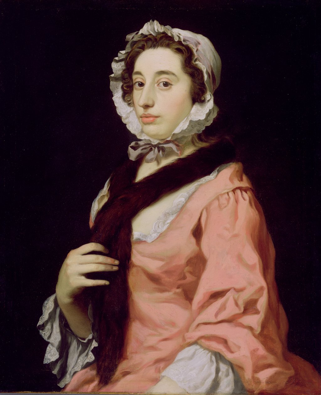 امرأة غير معروفة تسمى Peg Woffington (زيت على قماش) بواسطة جورج بير