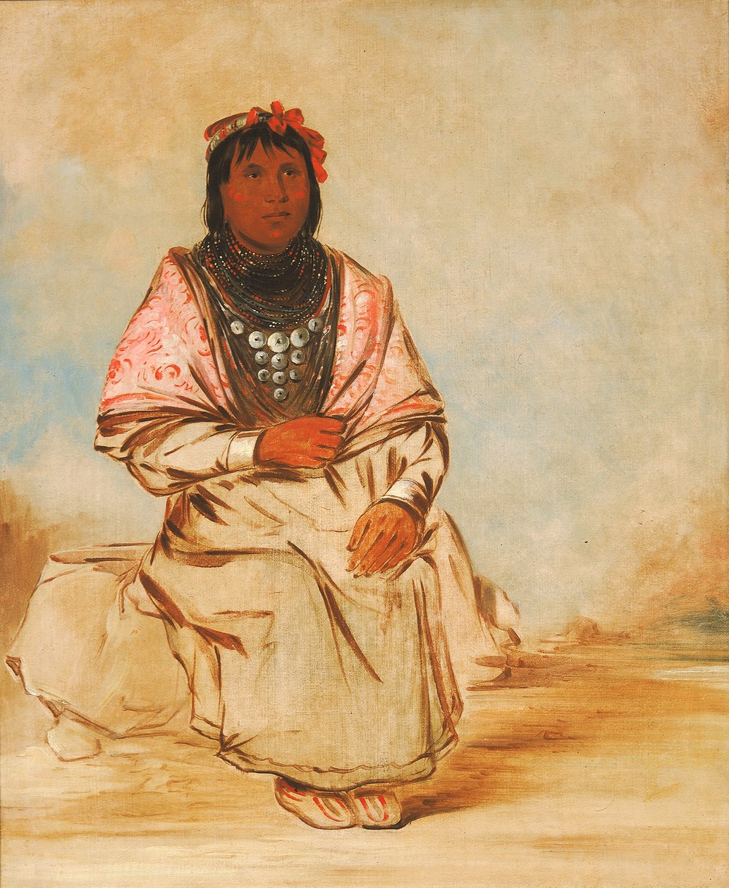 امرأة سيمينول 1838. بواسطة جورج كاتلين