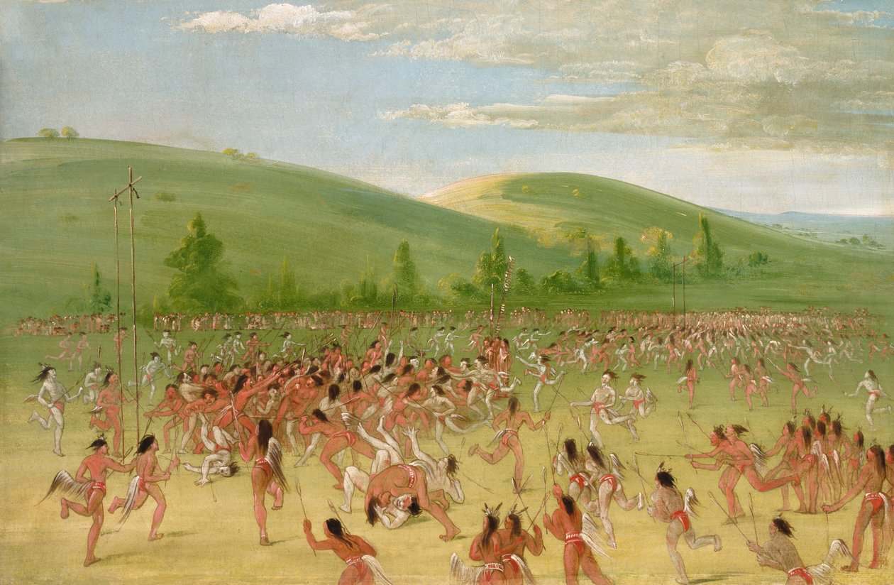 لعب الكرة من الشوكتو - كرة المتابعة ، 1834-1835. بواسطة جورج كاتلين