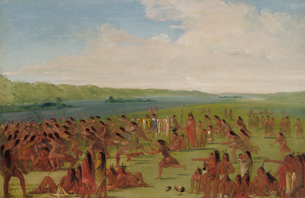 مسرحية الكرة للسيدات ، براري دو شين ، 1835-1836. بواسطة جورج كاتلين