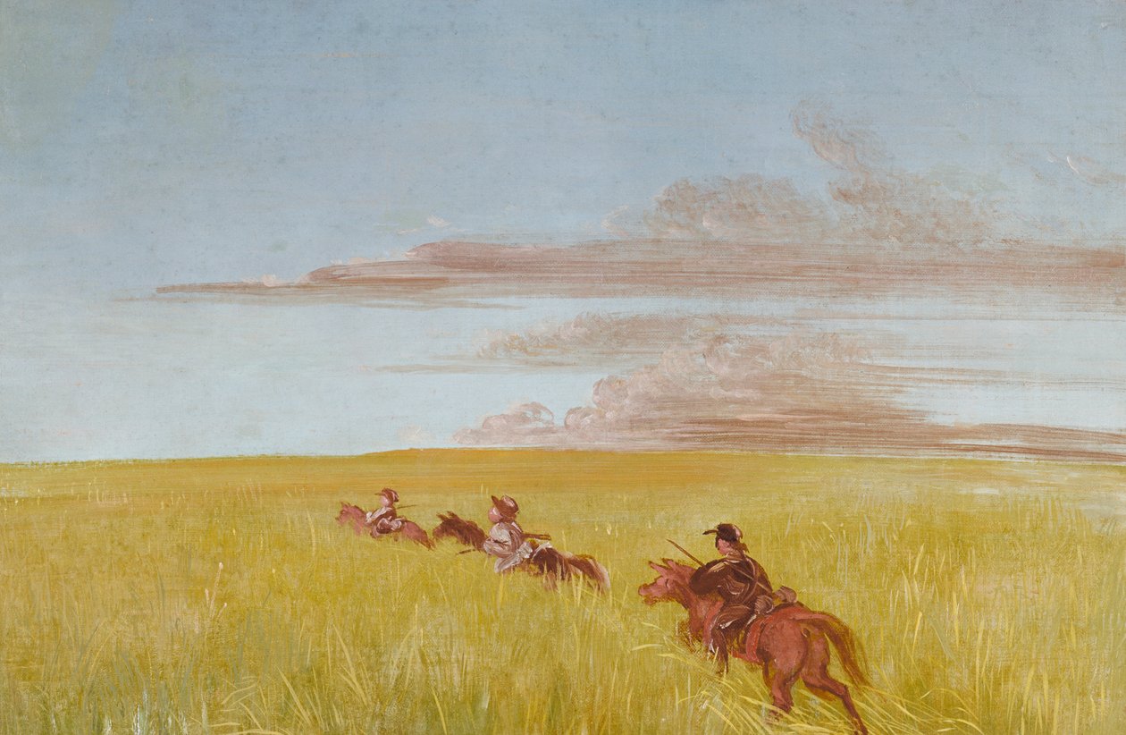 بوجارد وباتيست وأنا ، السفر عبر قاع ميسوري ، 1837-1839. بواسطة جورج كاتلين