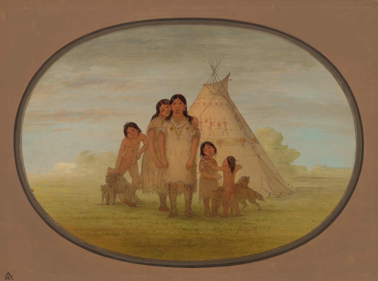 أطفال Camanchee Chief و Wigwam ، 18611869. بواسطة جورج كاتلين