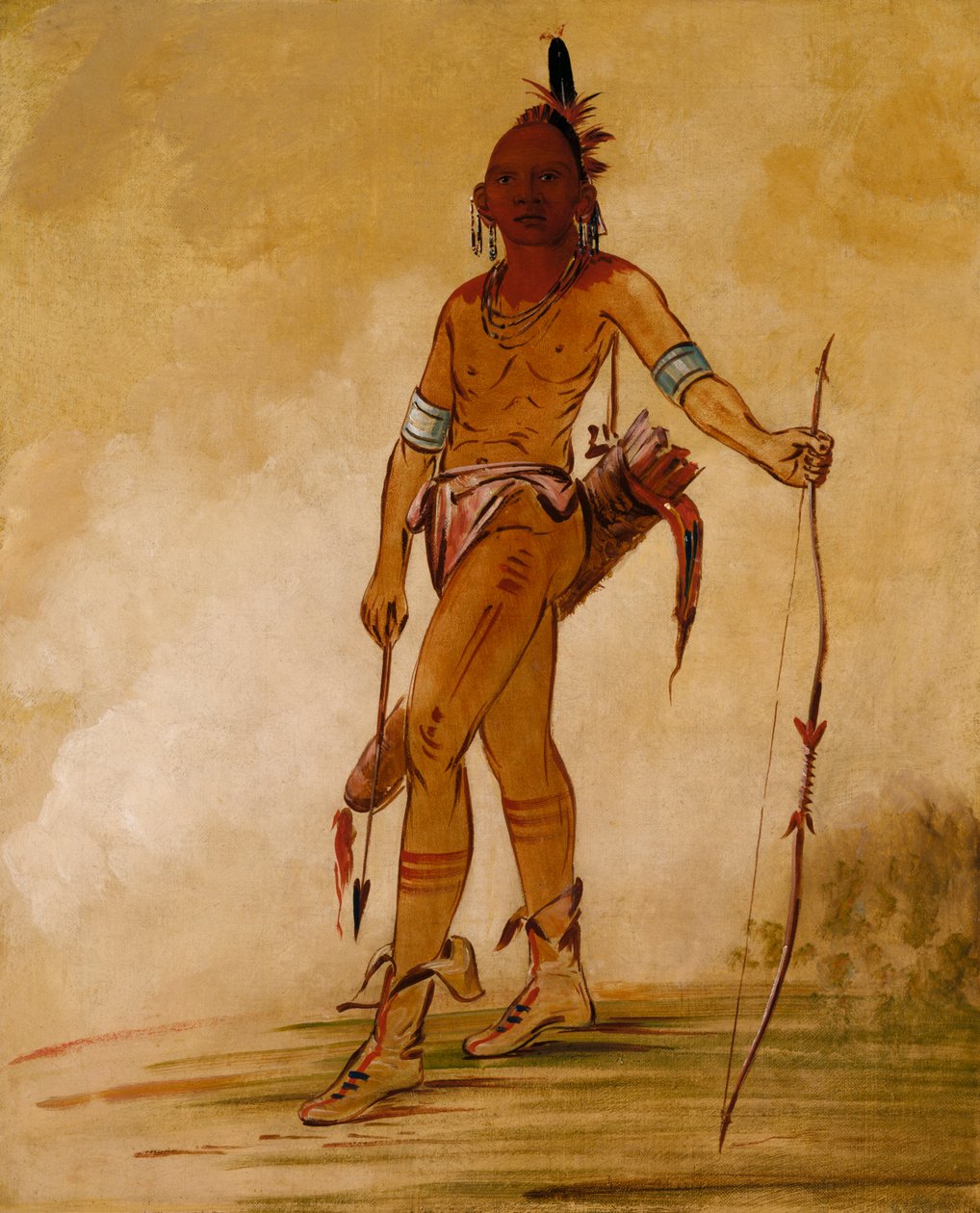 Cáh-he-ga-shín-ga، Little Chief، 1834. بواسطة جورج كاتلين