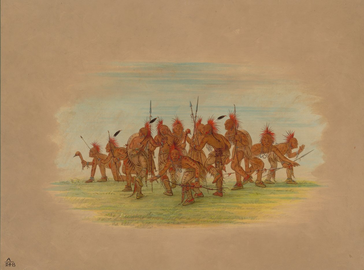 رقصة الاكتشاف - Saukie ، 1861. بواسطة جورج كاتلين