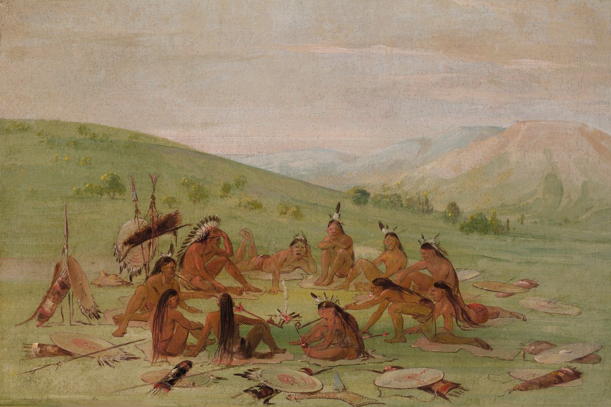 حزب حرب القدم في المجلس ، ماندان ، 1835-1837. بواسطة جورج كاتلين