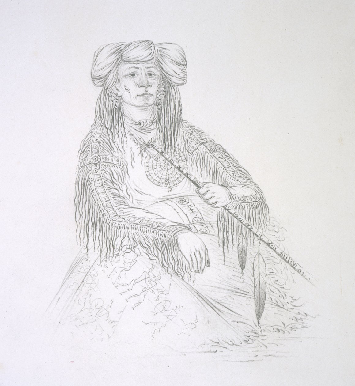 Ha-wan-je-tah (القرن الواحد) 1852 بواسطة جورج كاتلين