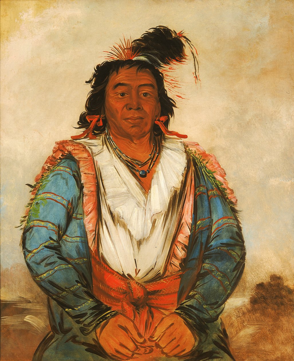 هووز-بوت-أو-كاو-جي ، شجاع 1834. بواسطة جورج كاتلين