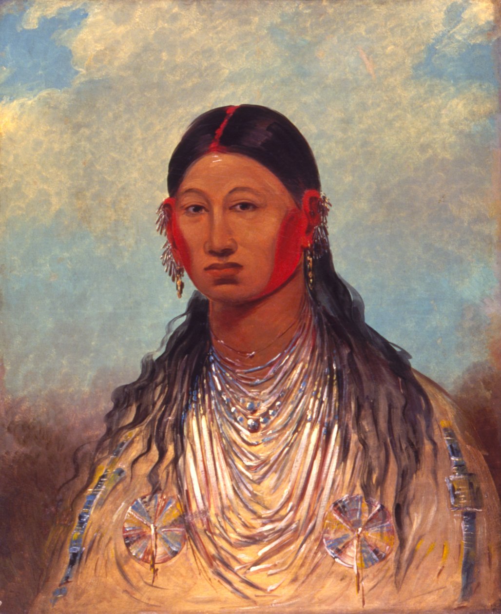 Koon-za-ya-me أنثى نسر الحرب 1844. بواسطة جورج كاتلين