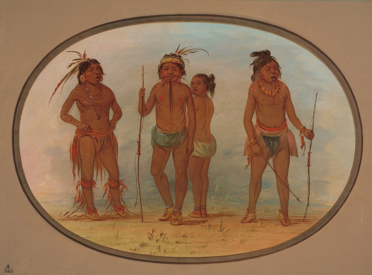 أعضاء قبيلة Botocudo ، 18541869. بواسطة جورج كاتلين