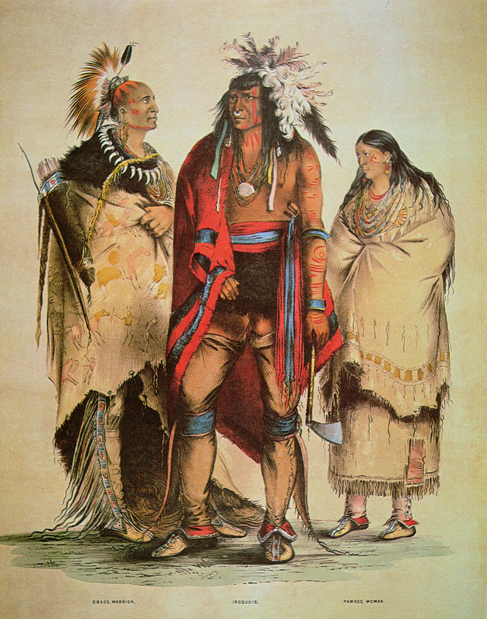 North American Indians (colour litho) بواسطة جورج كاتلين