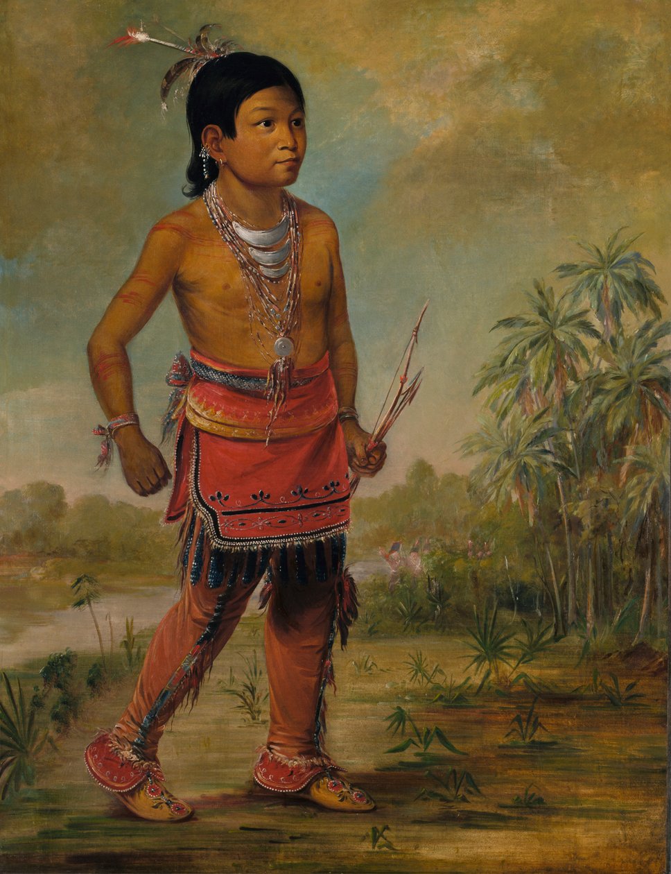 Osceola Nick-a-no-Chee ، صبي 1840. بواسطة جورج كاتلين