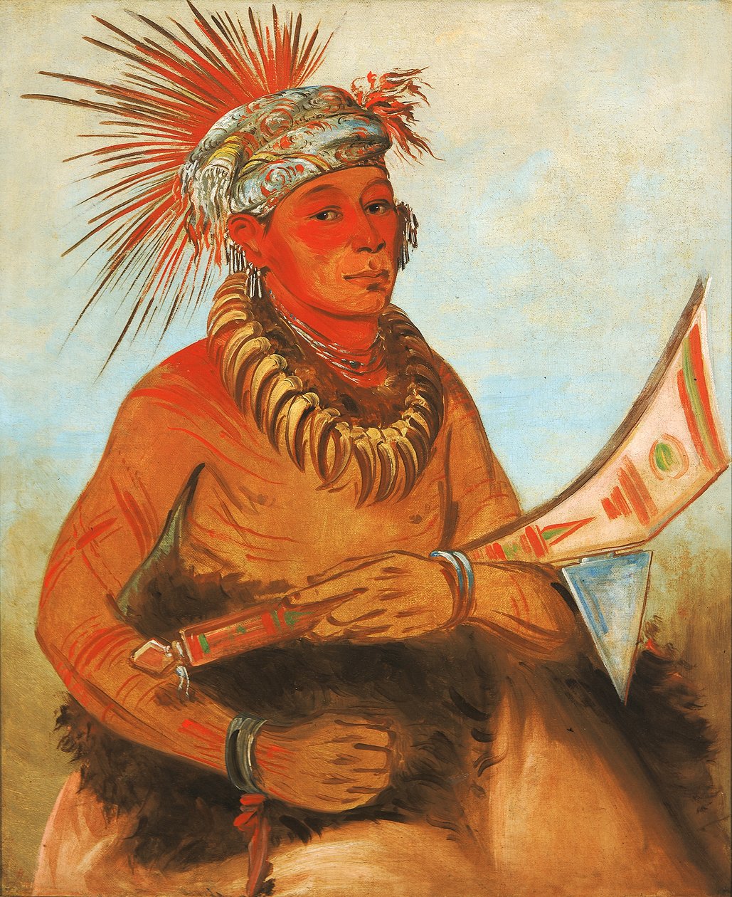 Pah-ta-cóo-chee ، إطلاق النار على الأرز ، شجاع 1832. بواسطة جورج كاتلين