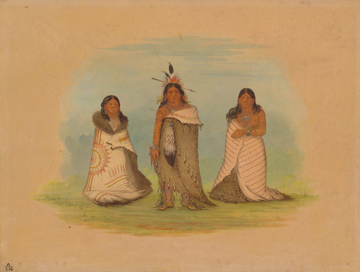 هنود بونكاه ، 1861. بواسطة جورج كاتلين