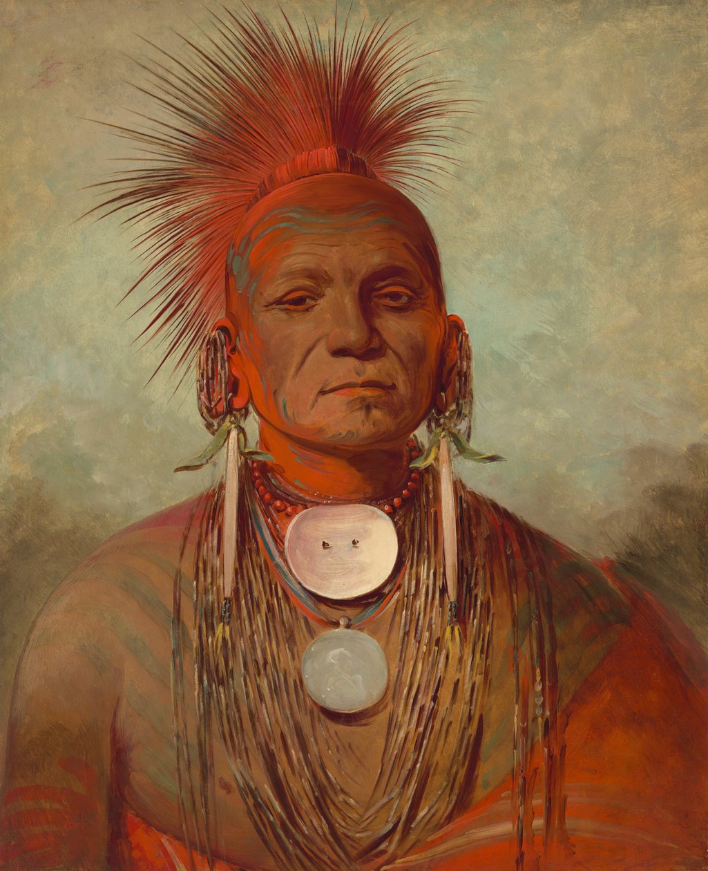 See-non-ty-a، an Iowa Medicine Man، 18441845. بواسطة جورج كاتلين