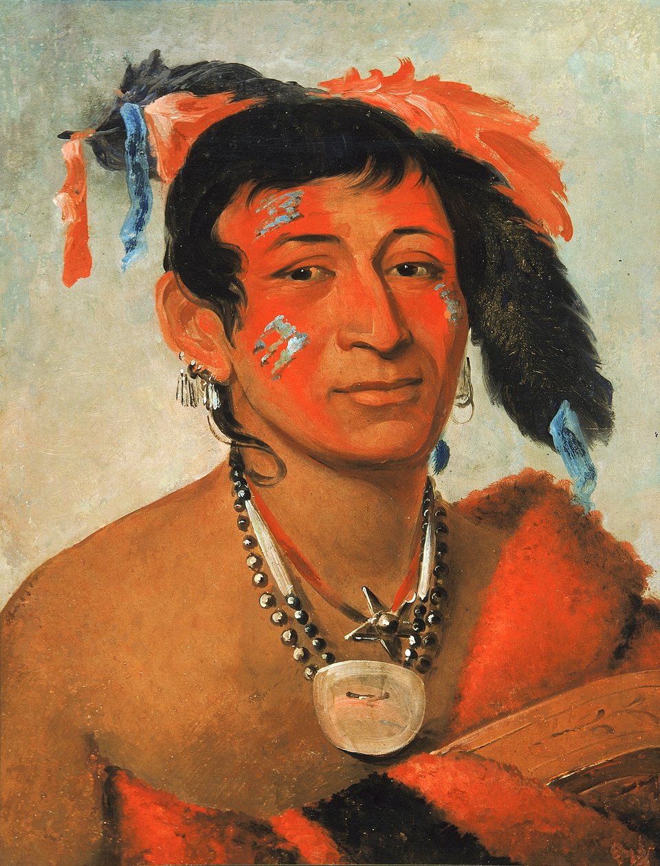 Sha-wá-no ، الجنوب ، محارب مشهور 1831. بواسطة جورج كاتلين