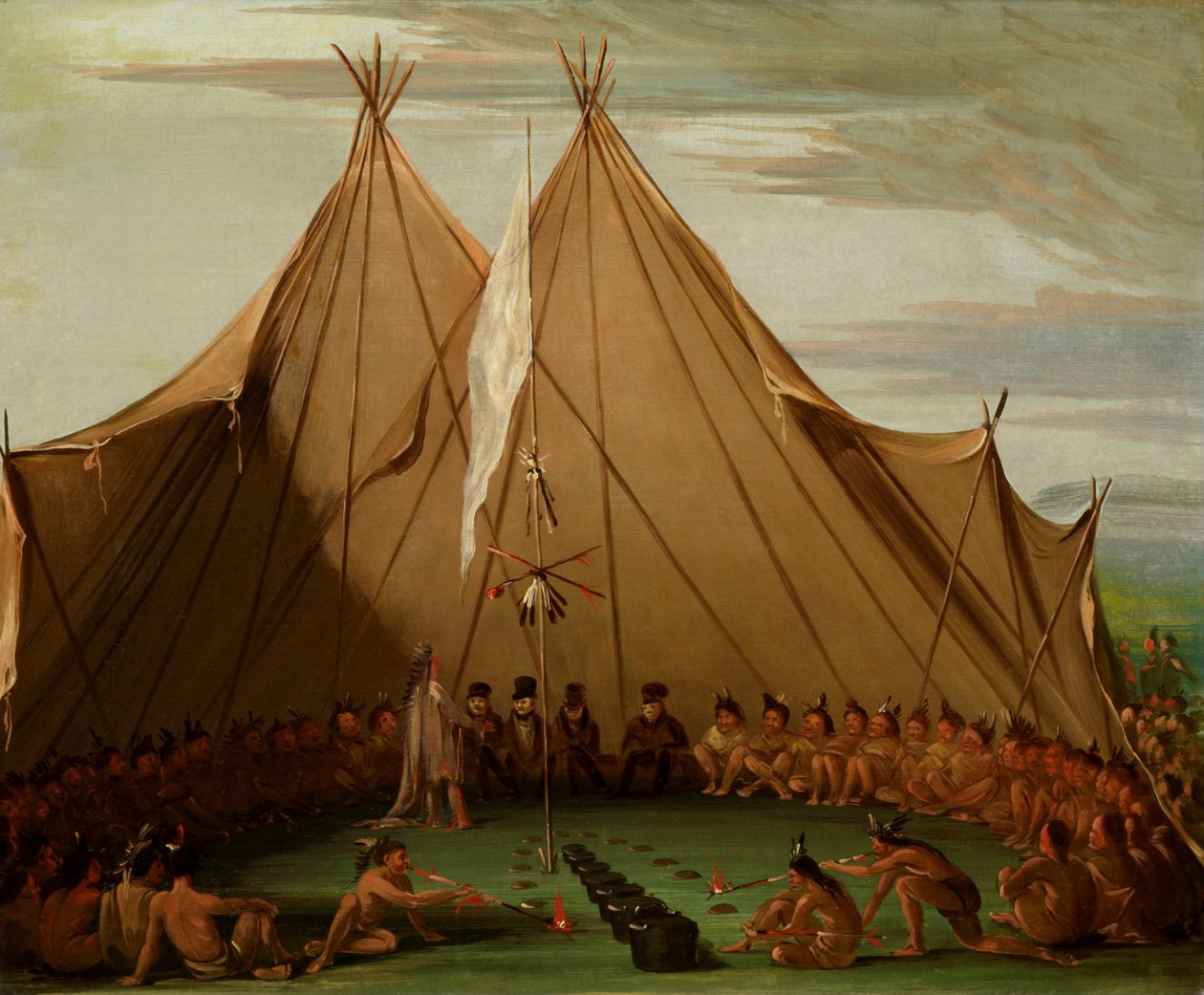 عيد الكلب سيوكس ، 1832-1837. بواسطة جورج كاتلين