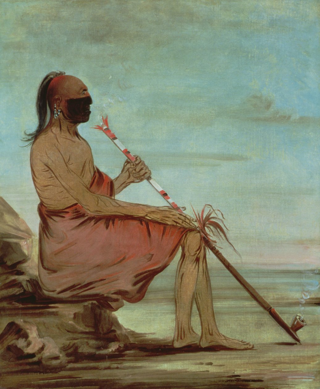 "البومة" حوالي عام 1832 (زيت على لوح) بواسطة جورج كاتلين