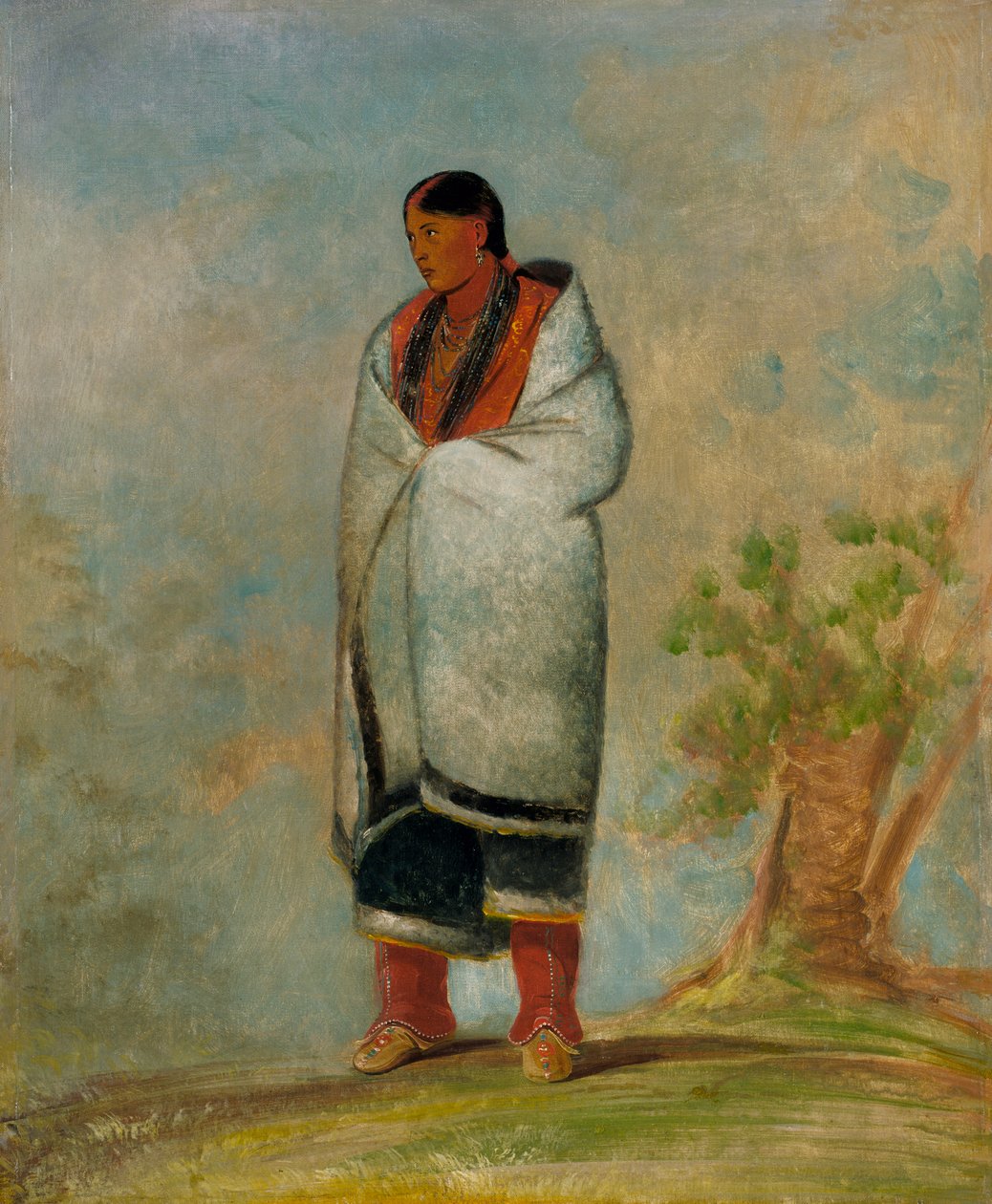 Wa-quóth-e-qua ، زوجة باك ، زوجة الحوت ، 1835. بواسطة جورج كاتلين