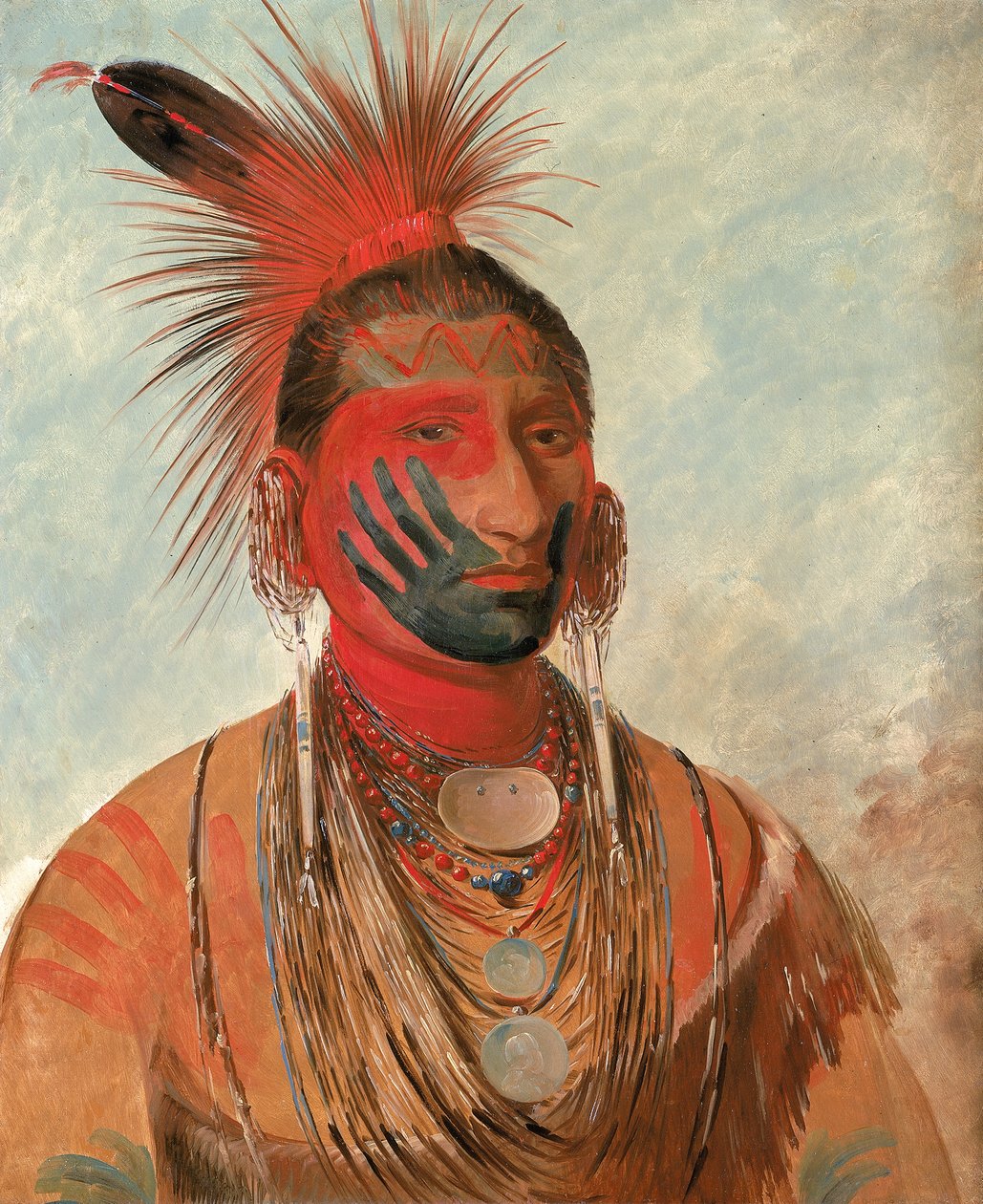 واش كا مون يا ، راقصة سريعة ، محارب ، 1844-1845. بواسطة جورج كاتلين