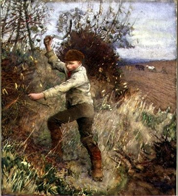 صبي تقليم التحوط ، 1890 بواسطة جورج كلاوسن