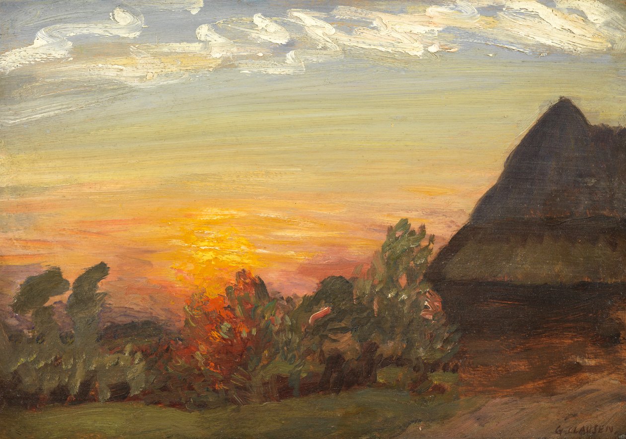 Duton Hill Sunset ، 1938 بواسطة جورج كلاوسن