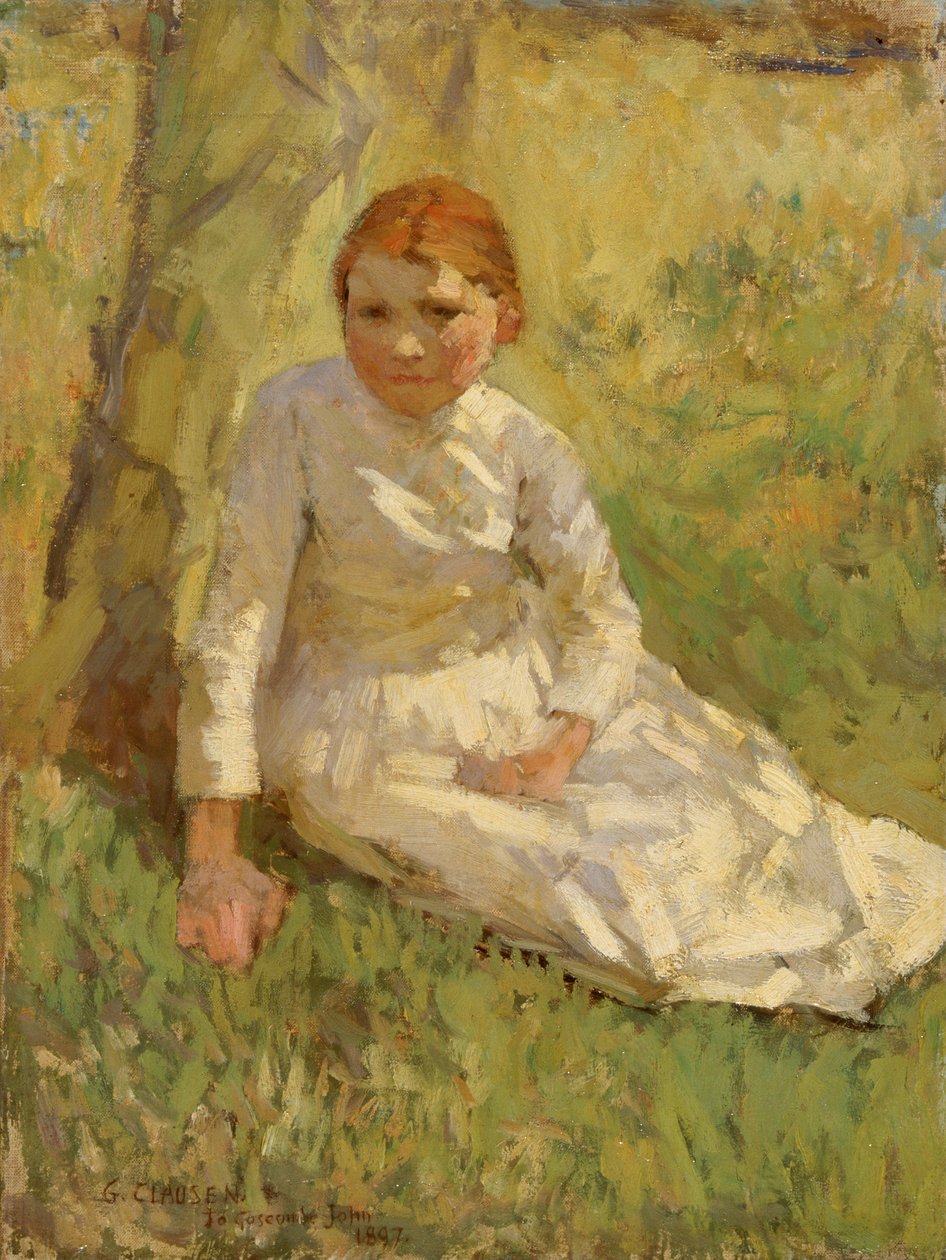 فتاة في حقل ، 1897. بواسطة جورج كلاوسن