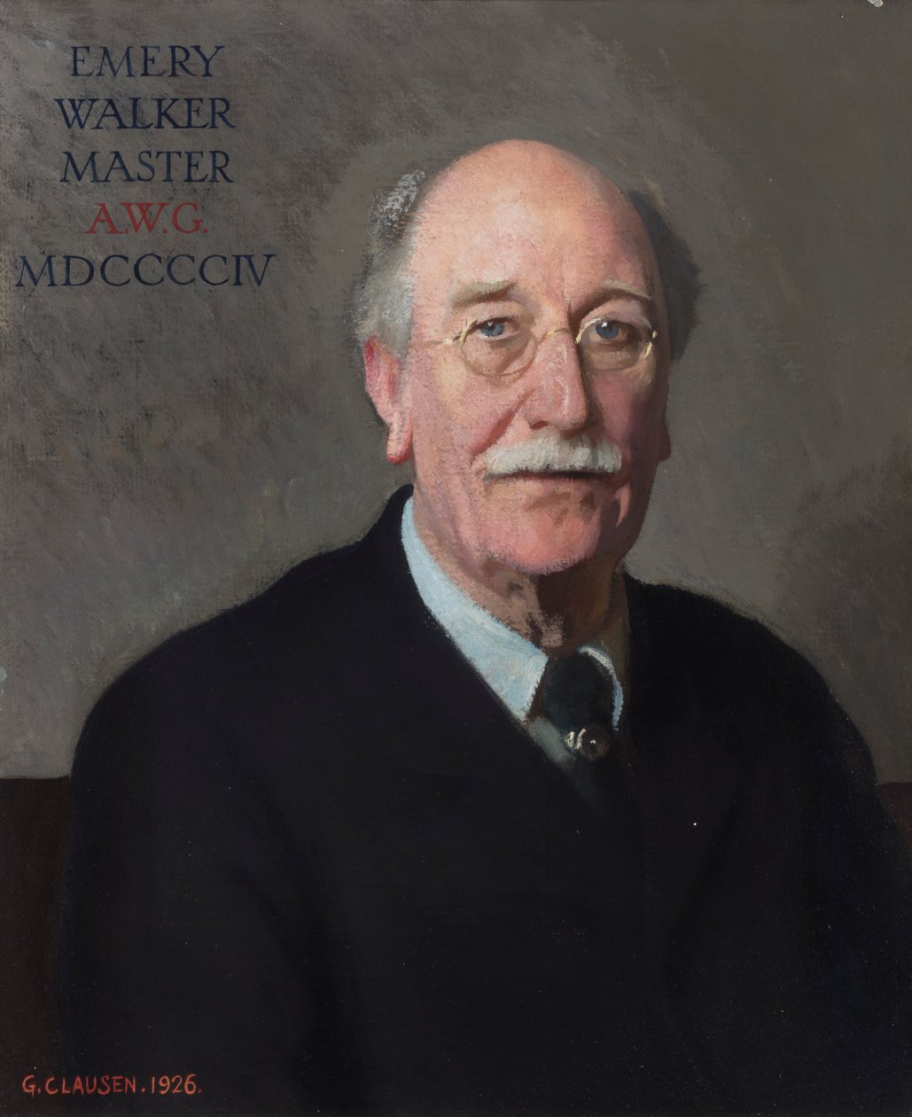 Portrait of Sir Emery Walker بواسطة جورج كلاوسن