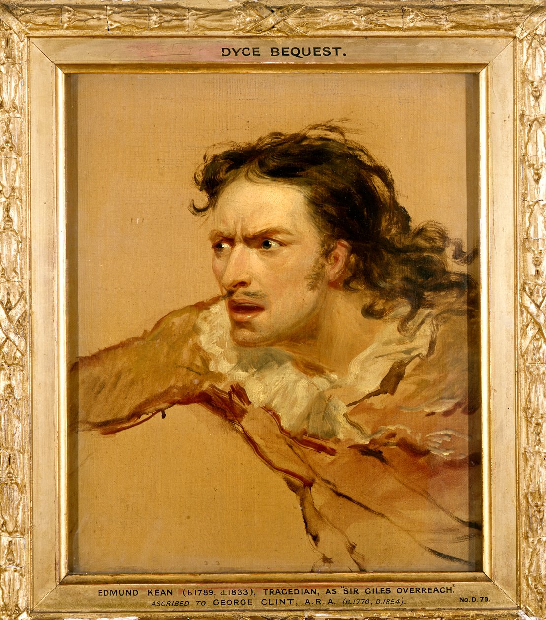 إدموند كين في دور السير جيلز أوفرياك في "طريقة جديدة لتسديد الديون القديمة" ، c.1816 بواسطة جورج كلينت