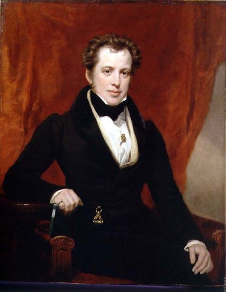 صورة للممثل السيد هارلي ، المشهور بتصويره لـ "Hatter" في "Box & Cox"، حانة. 1847 بواسطة جورج كلينت