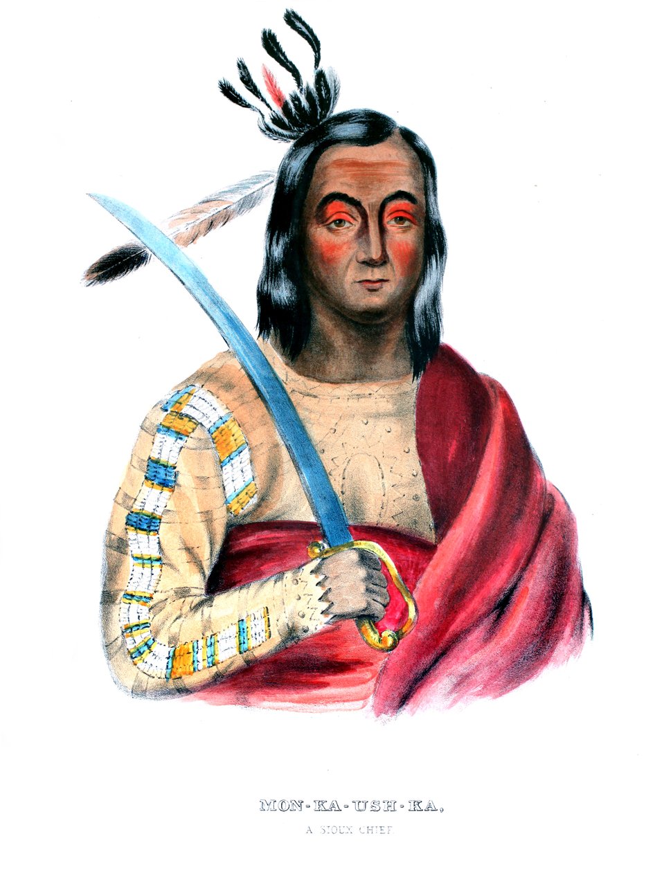 Moukaushka ("الأرض المرتجفة") ، رئيس يانكتون سيوكس بواسطة جورج كوك