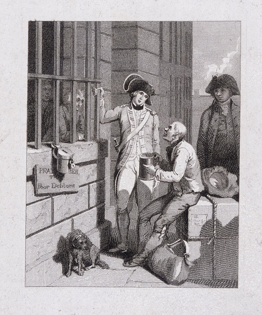 "متجر صفير: توم وجيري يزوران لوجيك ، على متن الأسطول" ، فليت بريزون ، لندن ، 1821 بواسطة جورج كروكشانك