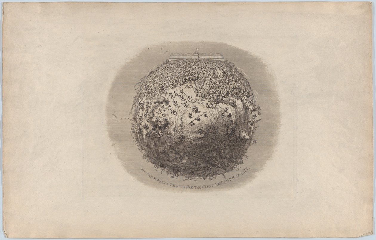 كل العالم سيشاهد المعرض الكبير لعام 1851 بواسطة جورج كروكشانك