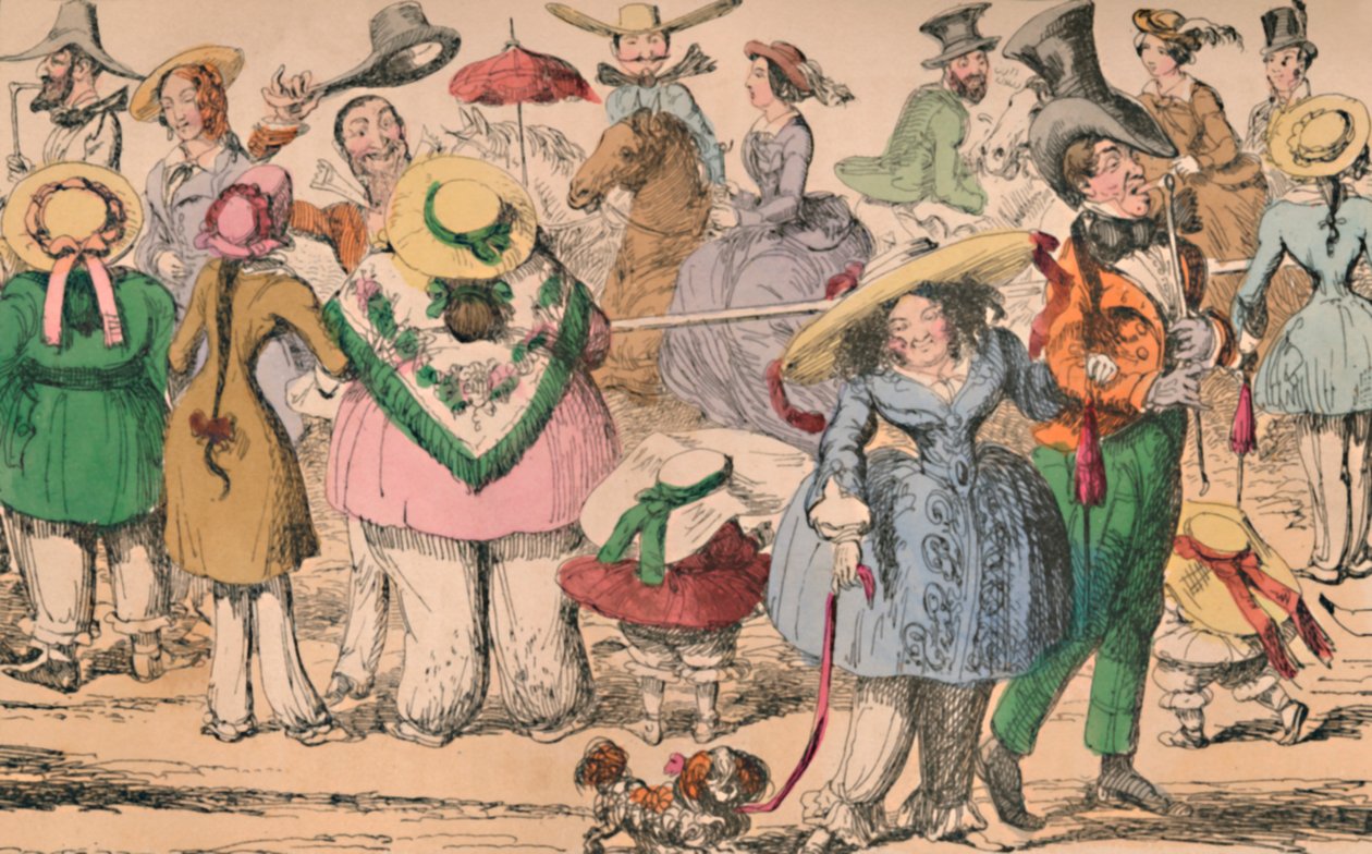 معرض Cruikshanks من بلومرز في هايد بارك ، 1852 ، c1870 بواسطة جورج كروكشانك