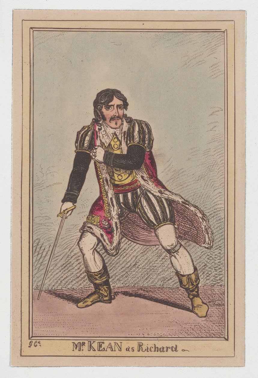 إدموند كين مثل ريتشارد الثالث ، كاليفورنيا. 1814. ، كاليفورنيا. 1814. بواسطة جورج كروكشانك