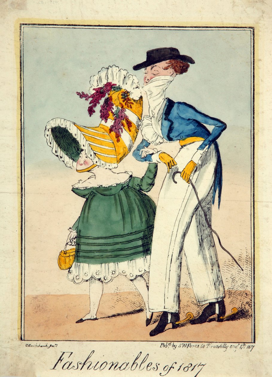 الموضة في عام 1817 بواسطة جورج كروكشانك